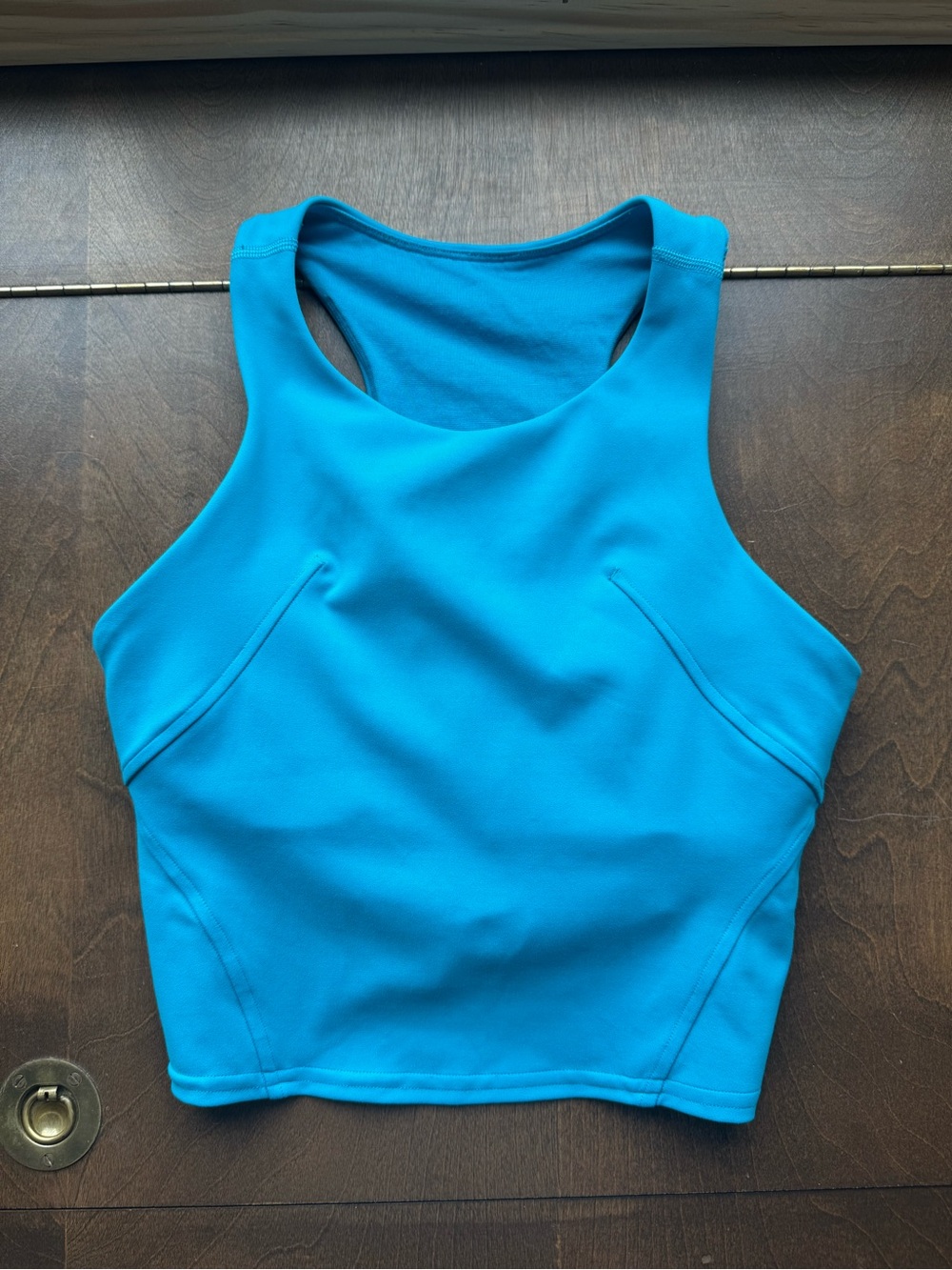 Lululemon electric blue crop w/ built in bra.